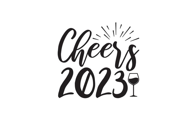 Vector cheers 2023 svg