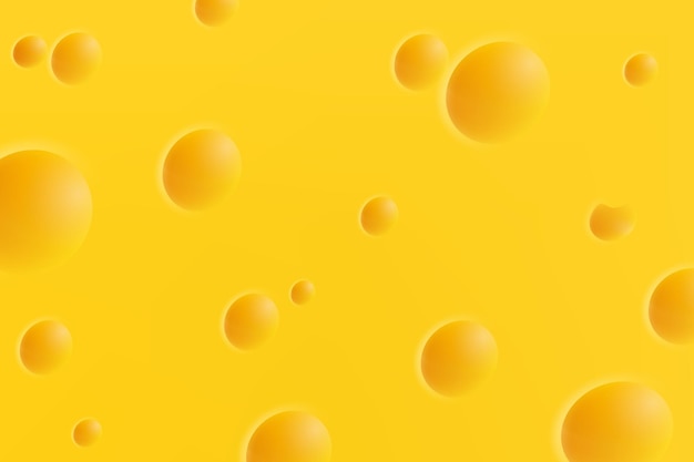 Cheese background realistic with holes