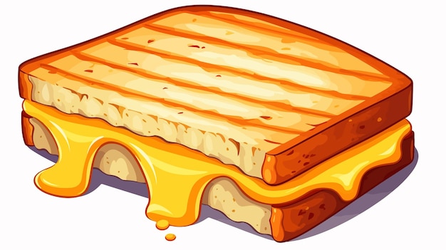 Cheese Cartoon Illustration for Grilled Cheese Lovers