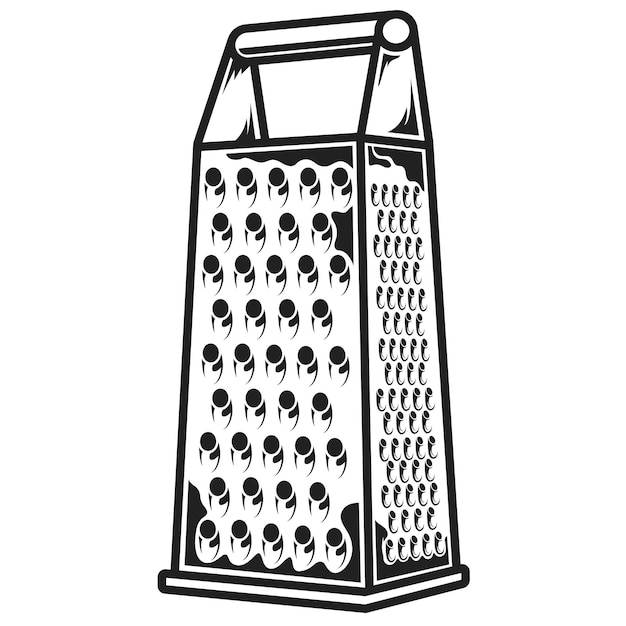 Vector cheese grater vector icon for kitchen utensils