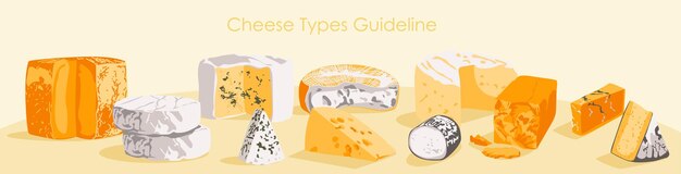 Vector cheese type guideline