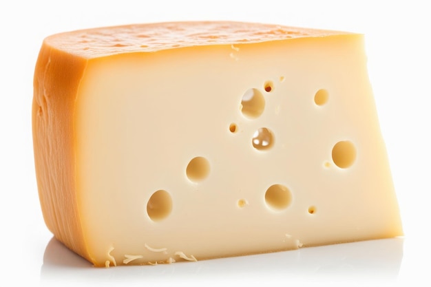 Vector a cheese with holes in the middle and a small hole in the middle