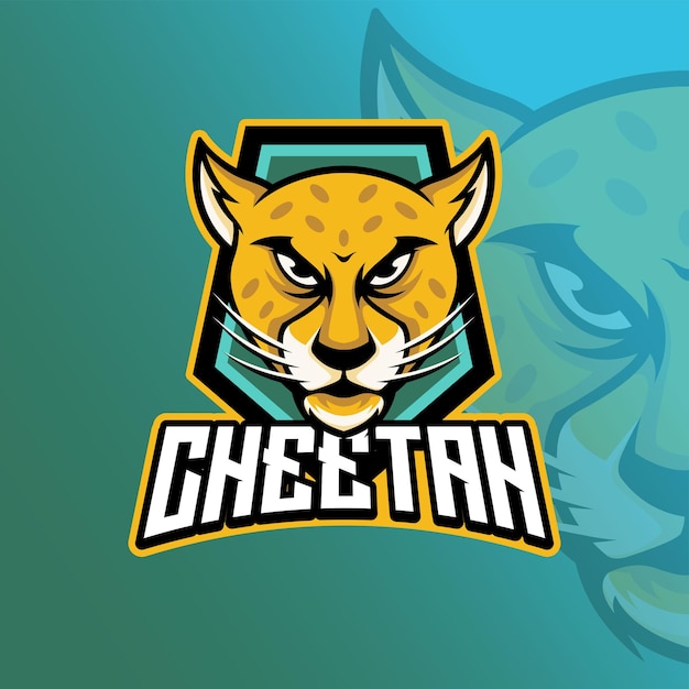 Cheetah Mascot Logo Premium Template