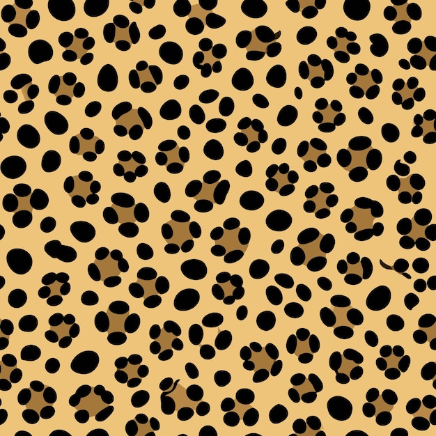 Vector cheetah skin seamless pattern background vector illustration for fabric and apparel accessories