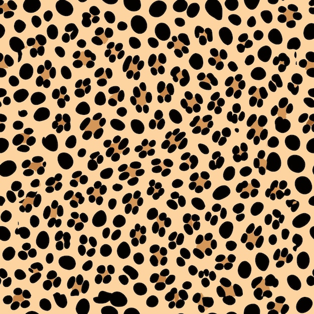 Vector cheetah skin seamless pattern background vector illustration for fabric and apparel accessories