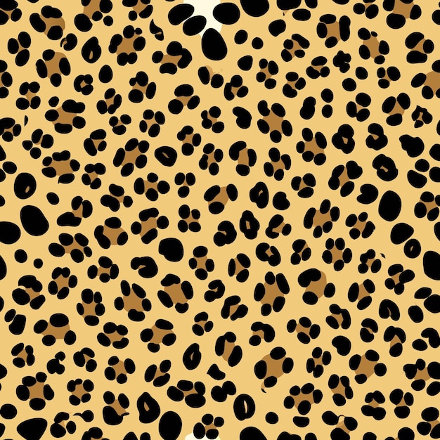 Cheetah skin seamless pattern background vector illustration for fabric and apparel accessories