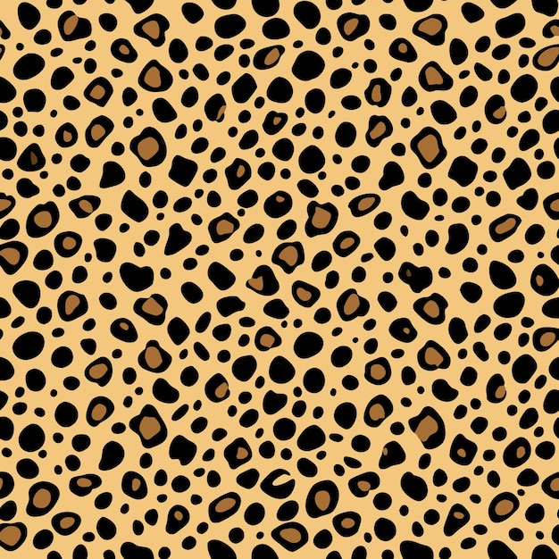 Vector cheetah skin seamless pattern background vector illustration for fabric and apparel accessories