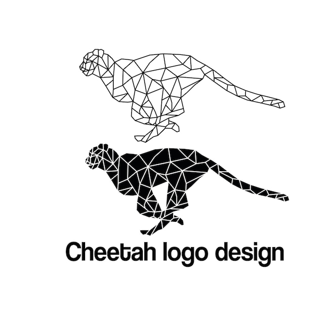 Cheetah vector logo design