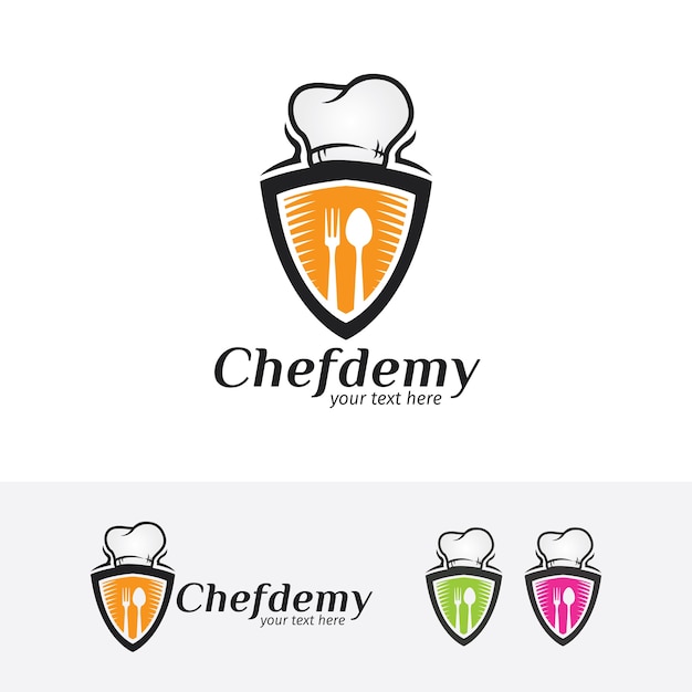 Chef academy vector logo template