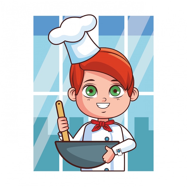 Chef boy cartoon