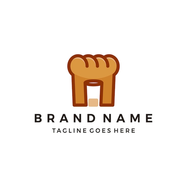 Chef bread logo bakery shop template