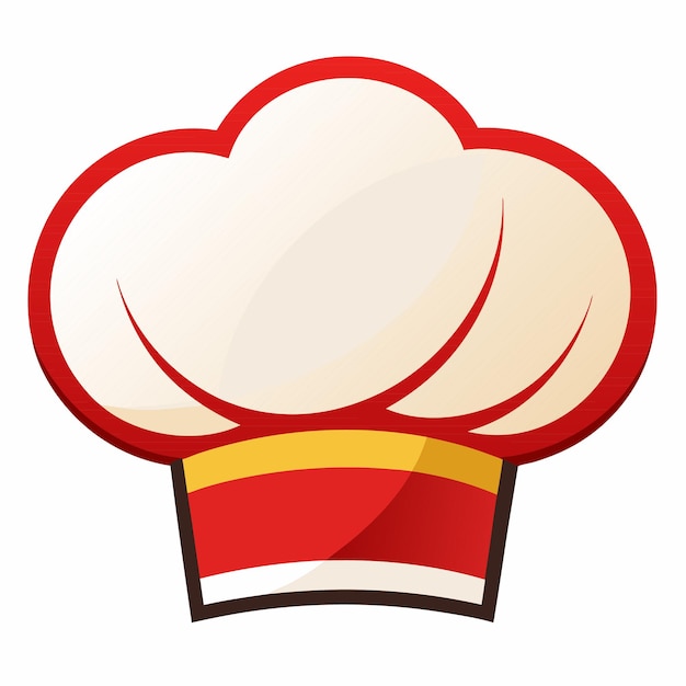 Chef hat clipart cartoon style illustration