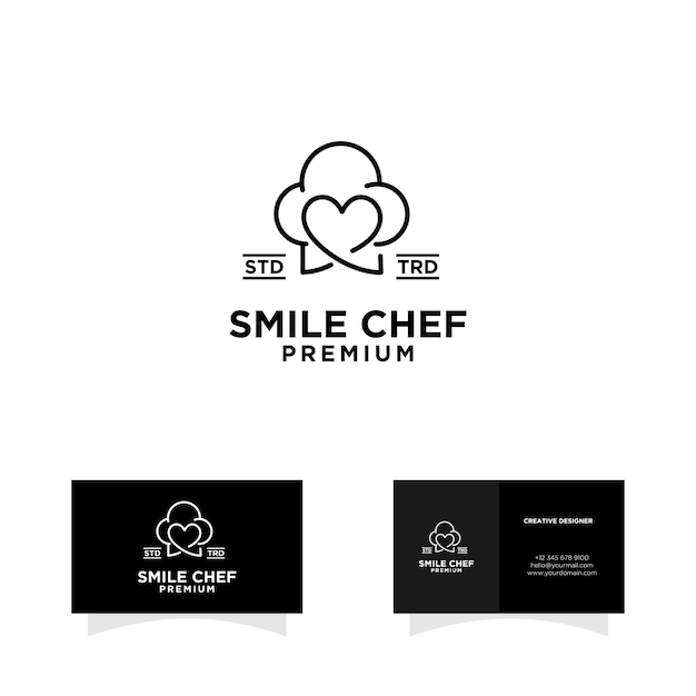 Chef hat cooking logo icon vector flat logo icon design illustration