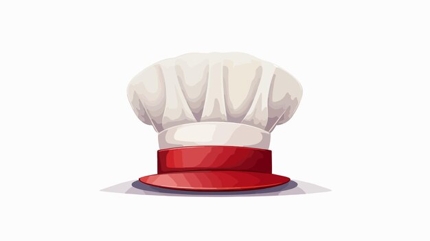 Vector chef hat stop sign cartoon vector illustration