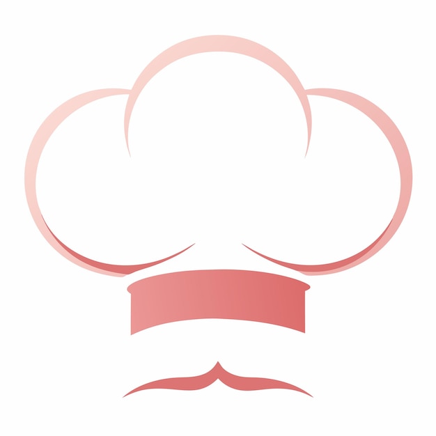 Vector chef hat symbol logo design