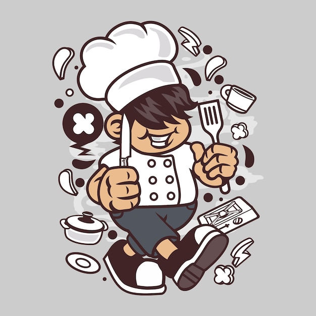 Chef Kid Cartoon