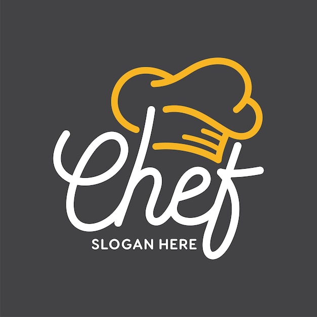 Chef restaurant badge logo stock illustrations template