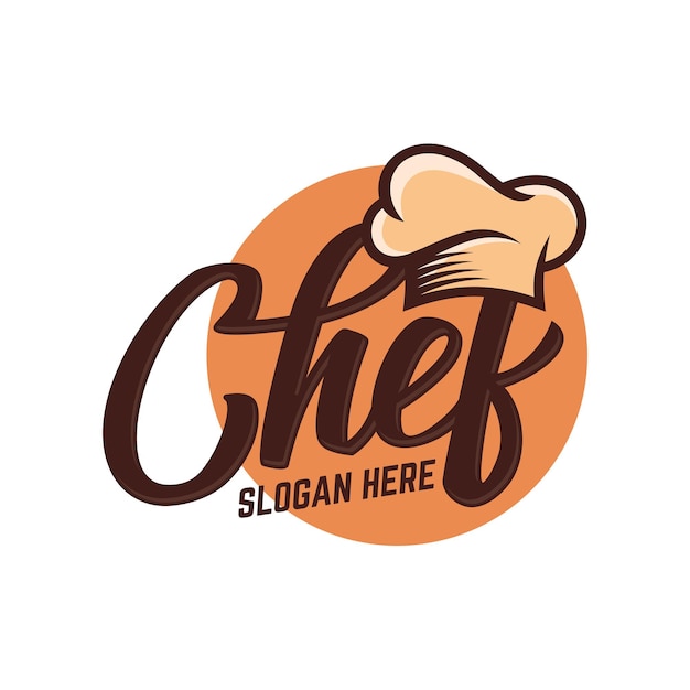 Chef restaurant badge logo stock illustrations template