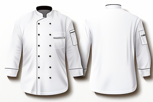 Vector chef's coat chef outfit a vector graphic