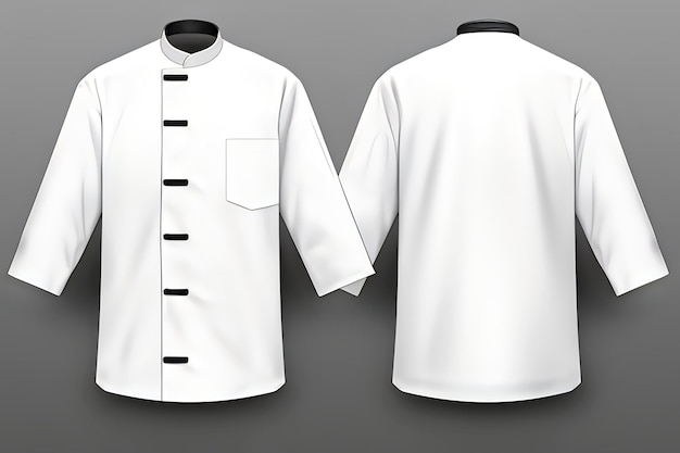 Vector chef's coat chef outfit a vector graphic