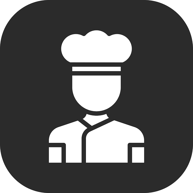 Chef vector icon illustration of Food Delivery iconset