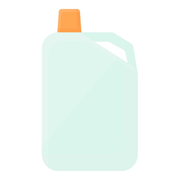 Chemical canister icon cartoon vector Plastic jerrycan Container can