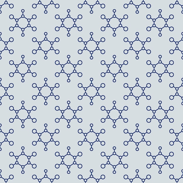 Chemical Compound vector Science linear Seamless Pattern