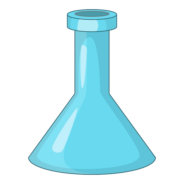 Vector chemical flask icon cartoon illustration of chemical flask vector icon for web