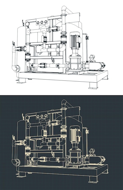 Chemical treatment station blueprints