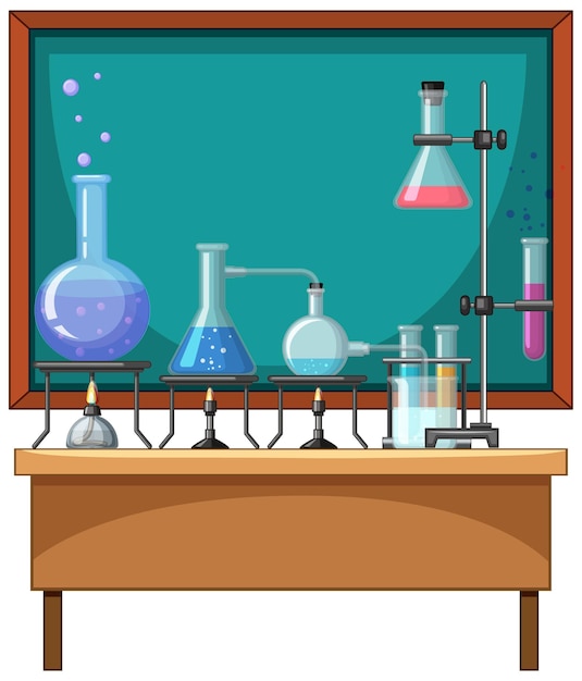 Chemistry element on the table