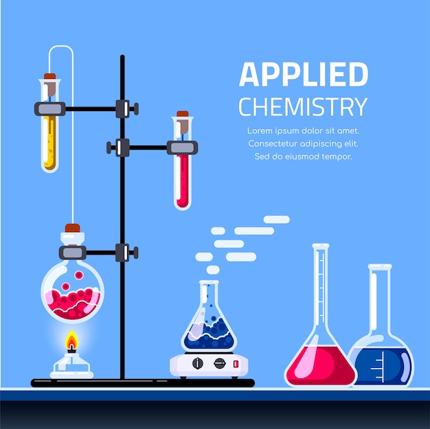 Chemistry lab illustration