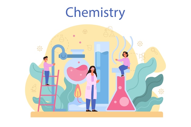 Chemistry studying concept. Chemistry lesson.