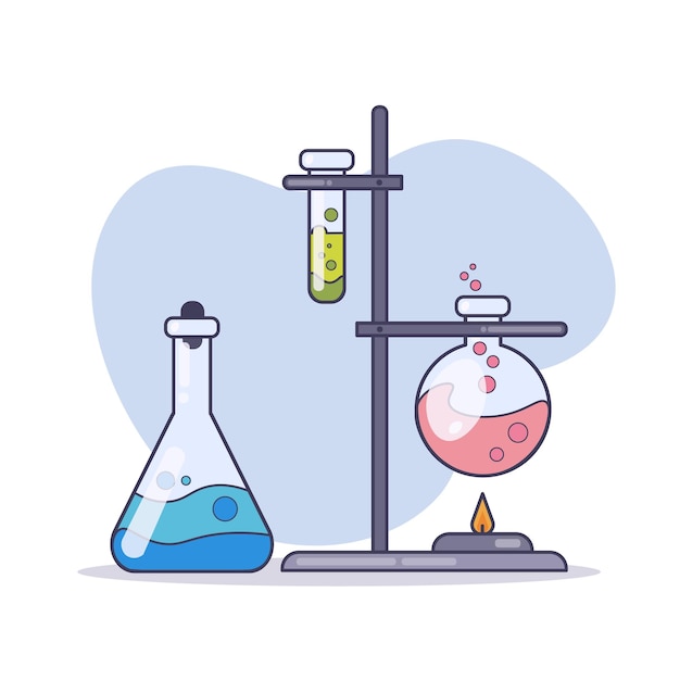 Vector chemistry tubes