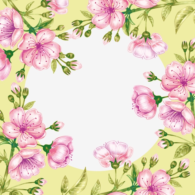 cherry blossom frame