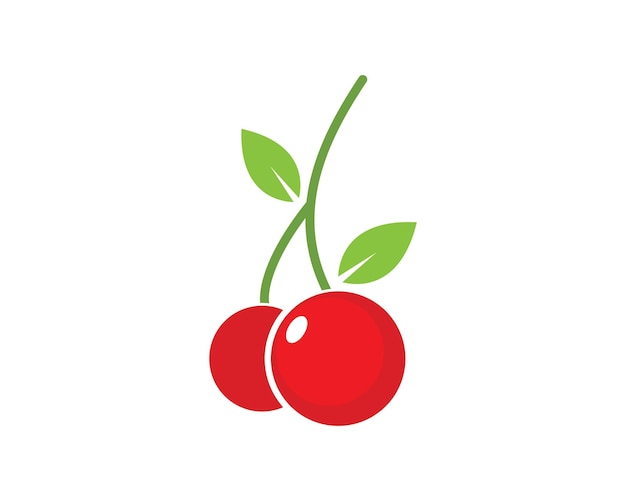 Cherry fruit icon vector illustration