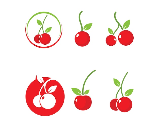 Cherry fruit icon vector illustration