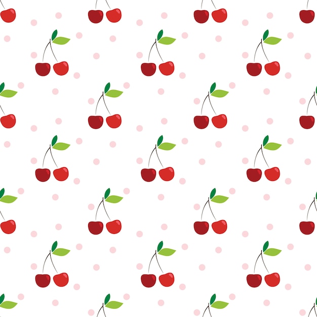 Cherry seamless pattern