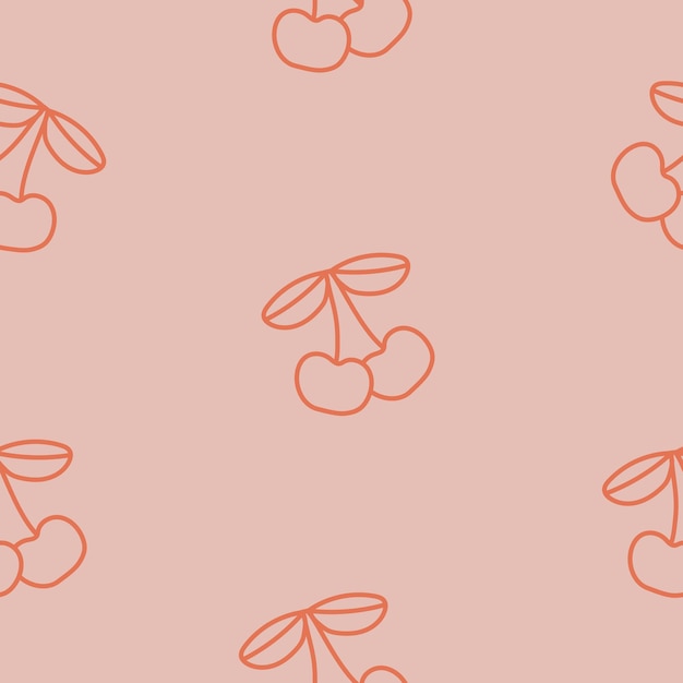 Cherry simple  seamless pattern