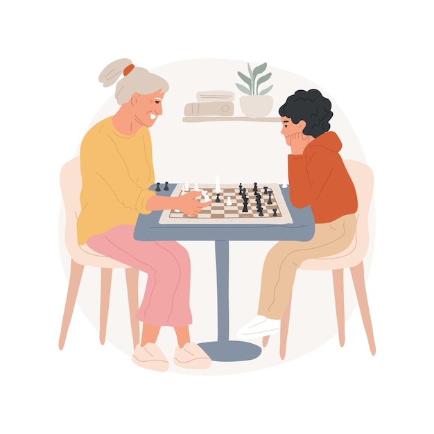 Chess isolated cartoon vector illustration