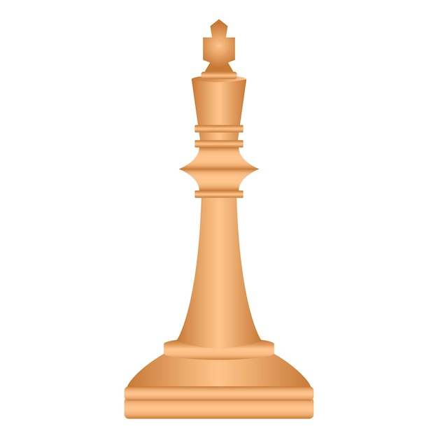 Chessmen Chess King Chess Wooden chess Vector