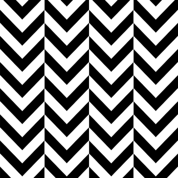 Vector chevron alternates black white seamless pattern vector illustration