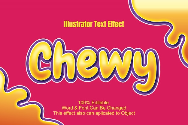 Chewy text effect