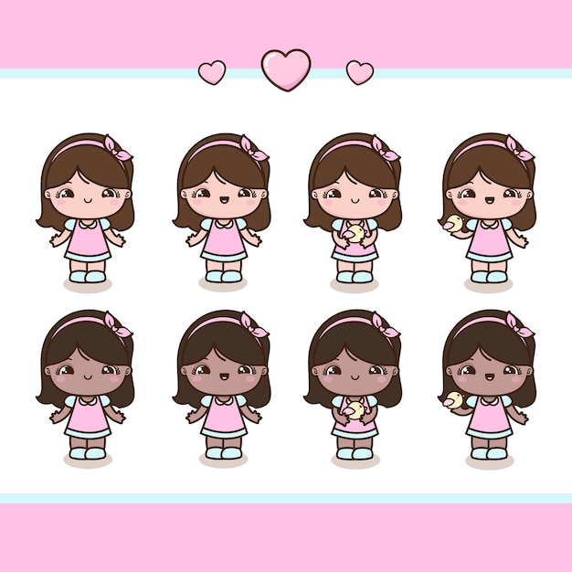 chibi little girls