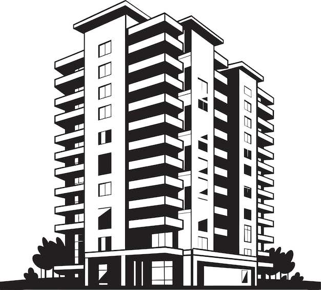 Chic Condominium House Vector Art A Comprehensive Look at Modern Residential Design