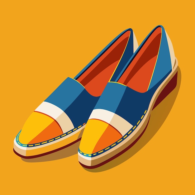 Chic Espadrilles Vector Illustration for Stylish Fashion Designs