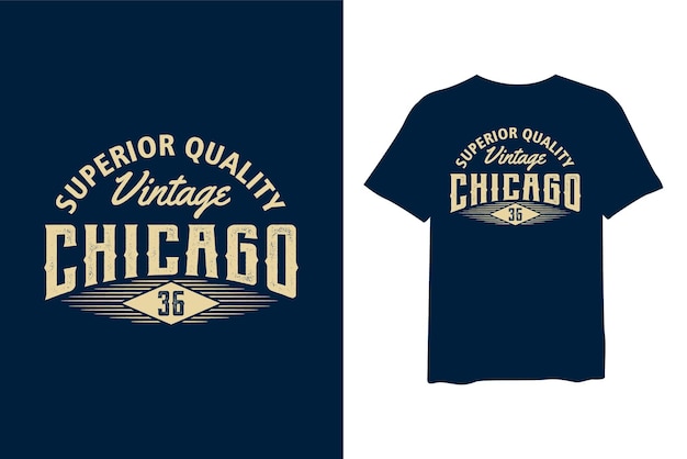 Chicago t shirt design for typography stylish and apparel trendy