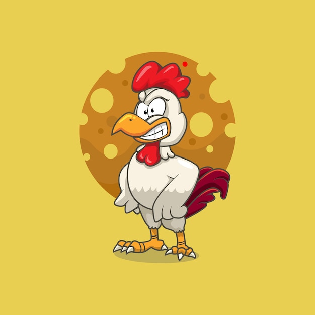 Chicken cartoon mascot