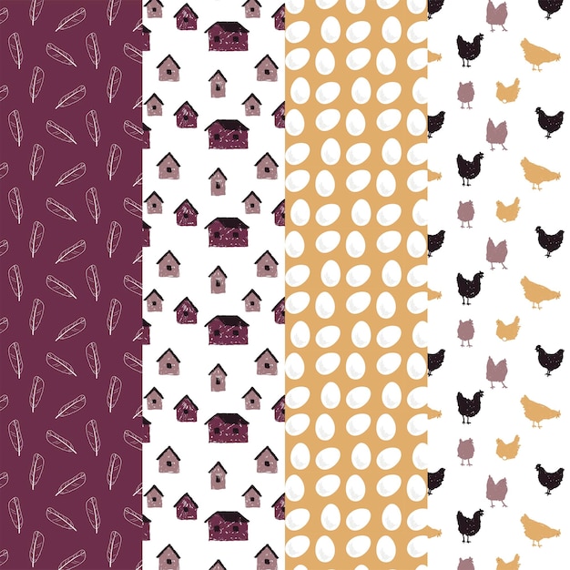 In the chicken coop patterns