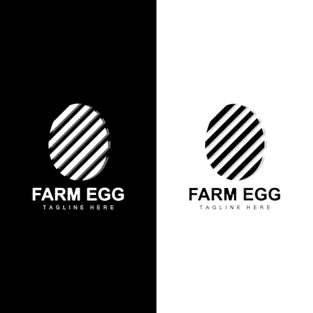 Chicken Egg Logo Farm Illustration Template Vector Design