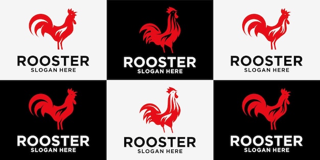 Chicken Farm Logo Design Rooster logo for poultry lovers chicken pieces and others